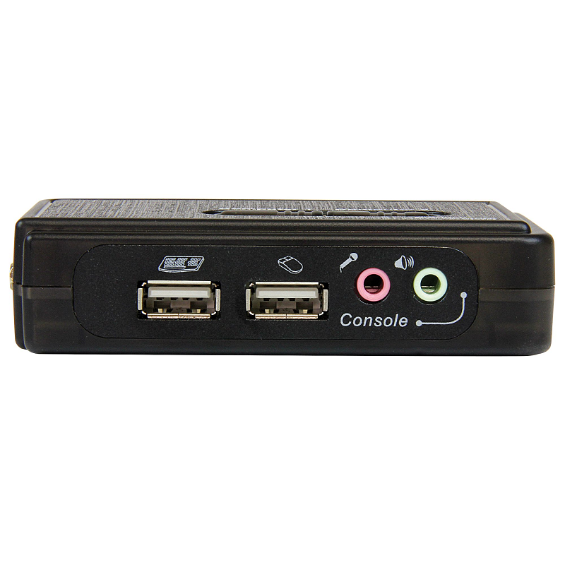 StarTech SV211KUSB 2 Port Black USB KVM Switch Kit with Audio & Cables